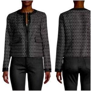 Etro Milano made in Italy designer woven tweed blazer small